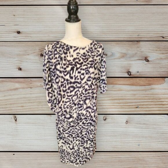 Kokoon Vintage Look Black & White Elegant Evening Animal Print Design Size M - Picture 1 of 5